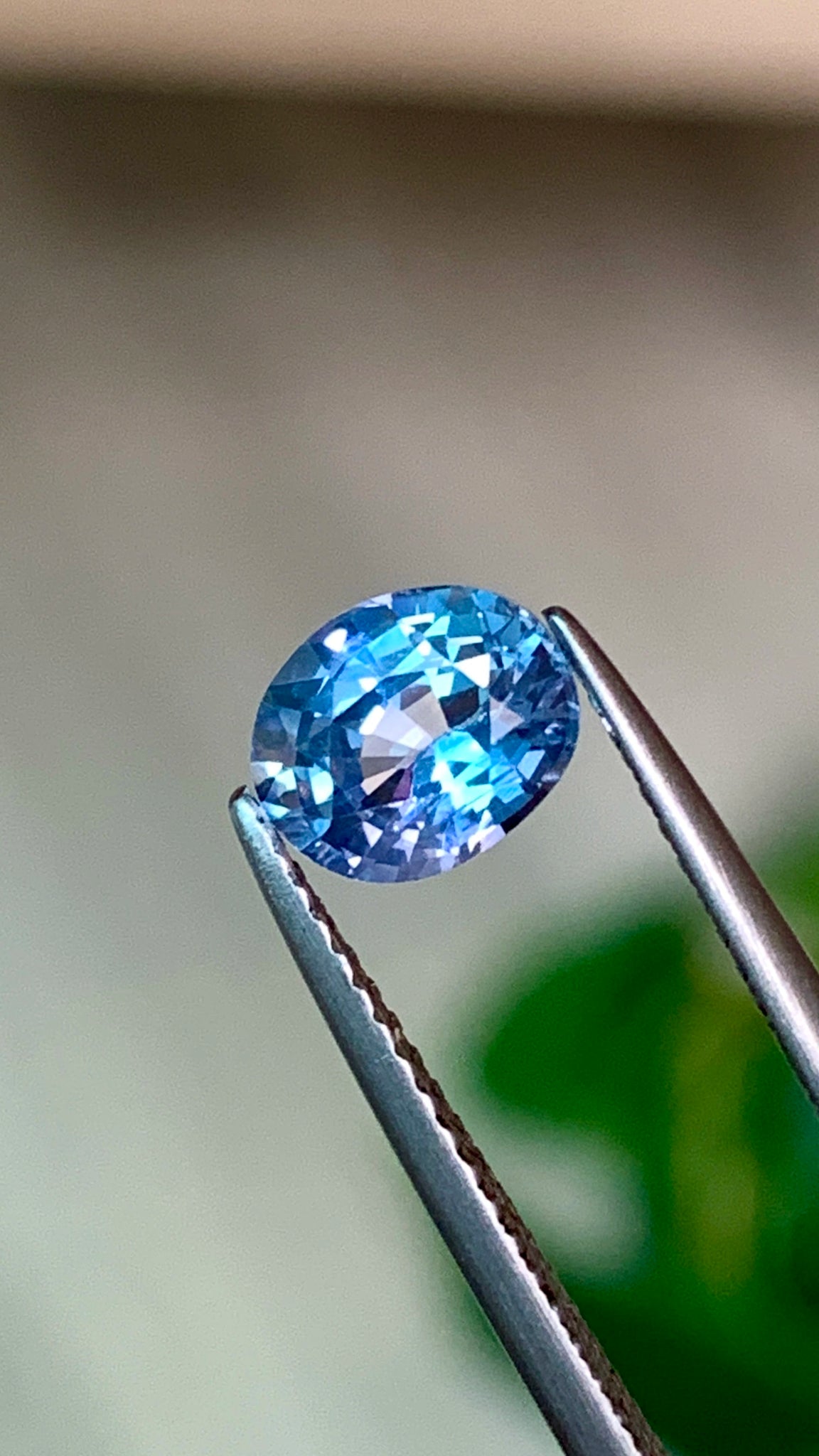 1.37 Cts Certified Sri Lanka Top Grade Natural Blue Sapphire Amazing Fire