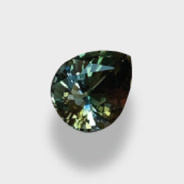 3.02 Cts Certified Bi Color Zoisite (Tanzanite)