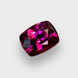 3.72 Cts Premium Grade Natural Fuchsia Umbalite Garnet VVS Custom Cut