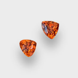 3.60 Cts Fine Grade Matching Pair Natural Lustrous Spessartite Garnet