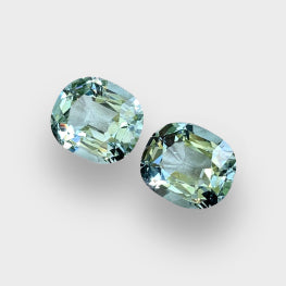 31.42 Cts Top Grade Perfect Matching Pair Natural Electric Blue Aquamarine