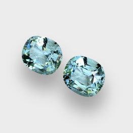 46.23 Cts Perfect Matching Pair AAA Quality Natural Blue Aquamarine