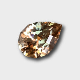 6.90 Cts Custom Cut Fine Grade Natural Peach Color Zircon Amazing Fire