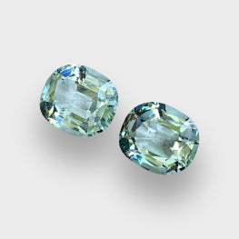 31.42 Cts Top Grade Perfect Matching Pair Natural Electric Blue Aquamarine