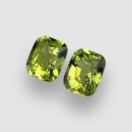 4.67 Cts Afghanistan Apple Green Matching Pair Tourmaline Unheated