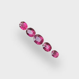 4.75 Cts AAA Quality Rubellite Tourmaline 5 Pcs