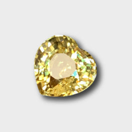 6.03 Cts Top Quality Natural Lustrous Bright Yellow Zircon Heart Shape