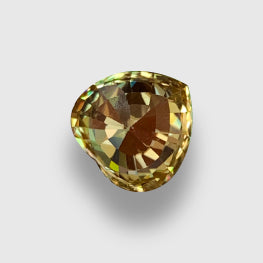 6.03 Cts Top Quality Natural Lustrous Bright Yellow Zircon Heart Shape