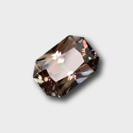 5.85 Cts AAA Quality Natural Custom Cut Pale Gold Color Lustrous Zircon