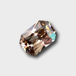 5.85 Cts AAA Quality Natural Custom Cut Pale Gold Color Lustrous Zircon