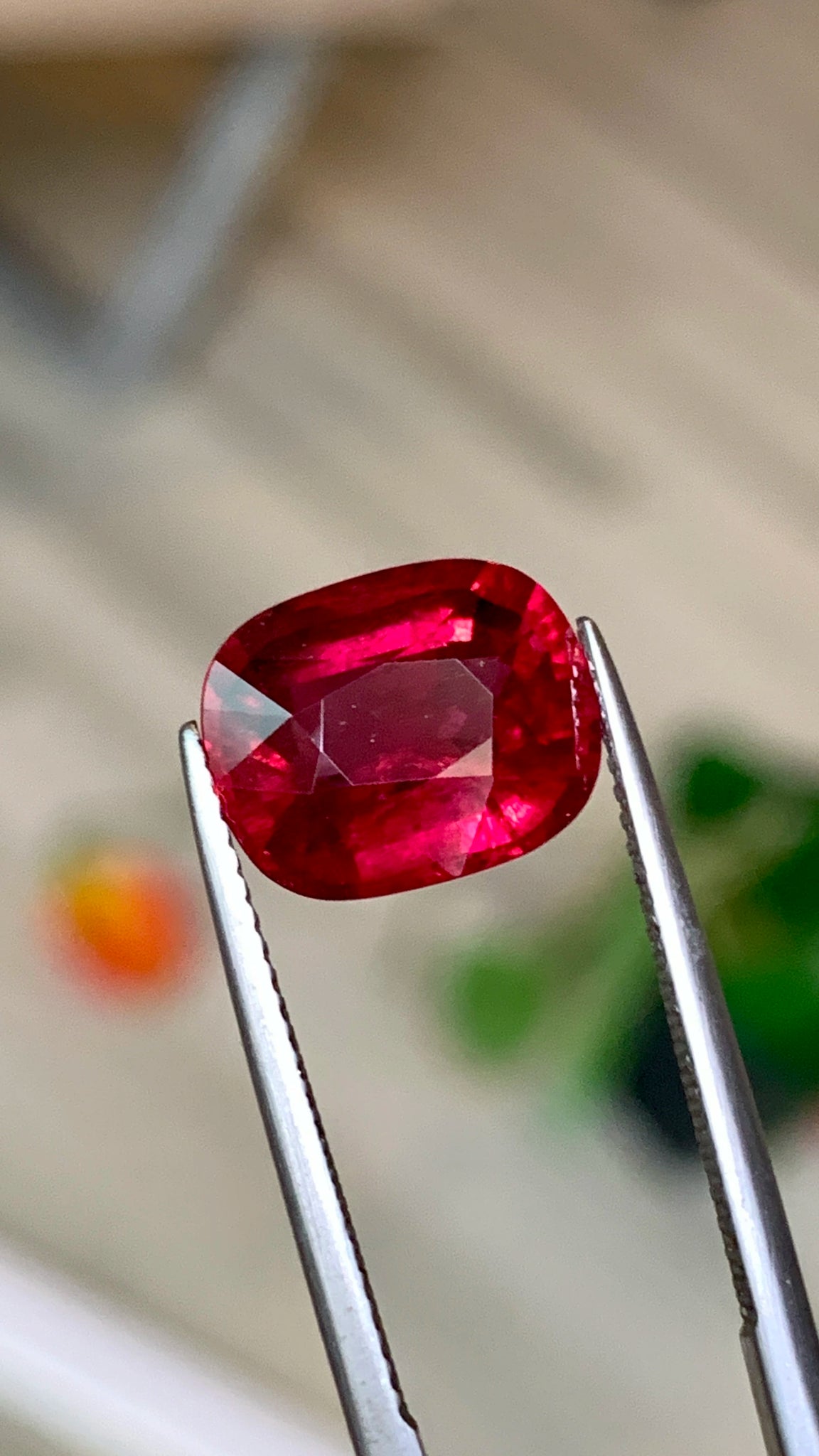 4.90 Cts Fine Quality Bright Pinkish Red Rubellite Tourmaline