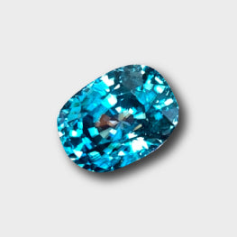 6.62 Cts Top Quality Amazing Fire Natural Beautiful Blue Zircon Cambodia