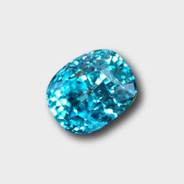 7.30 Cts AAA Grade Natural Beautiful Blue Zircon Amazing Fire Cambodia