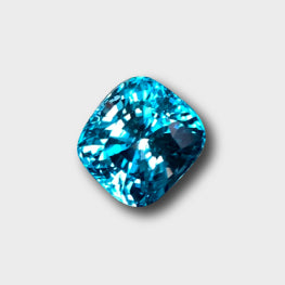 7.64 Cts AAA Grade Natural Blue Zircon Cambodia Amazing Fire Very Clean