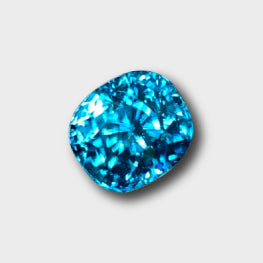 6.52 Cts Amazing Fire Top Quality Natural Beautiful Blue Zircon Cambodia