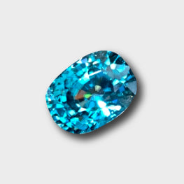 6.62 Cts Top Quality Amazing Fire Natural Beautiful Blue Zircon Cambodia