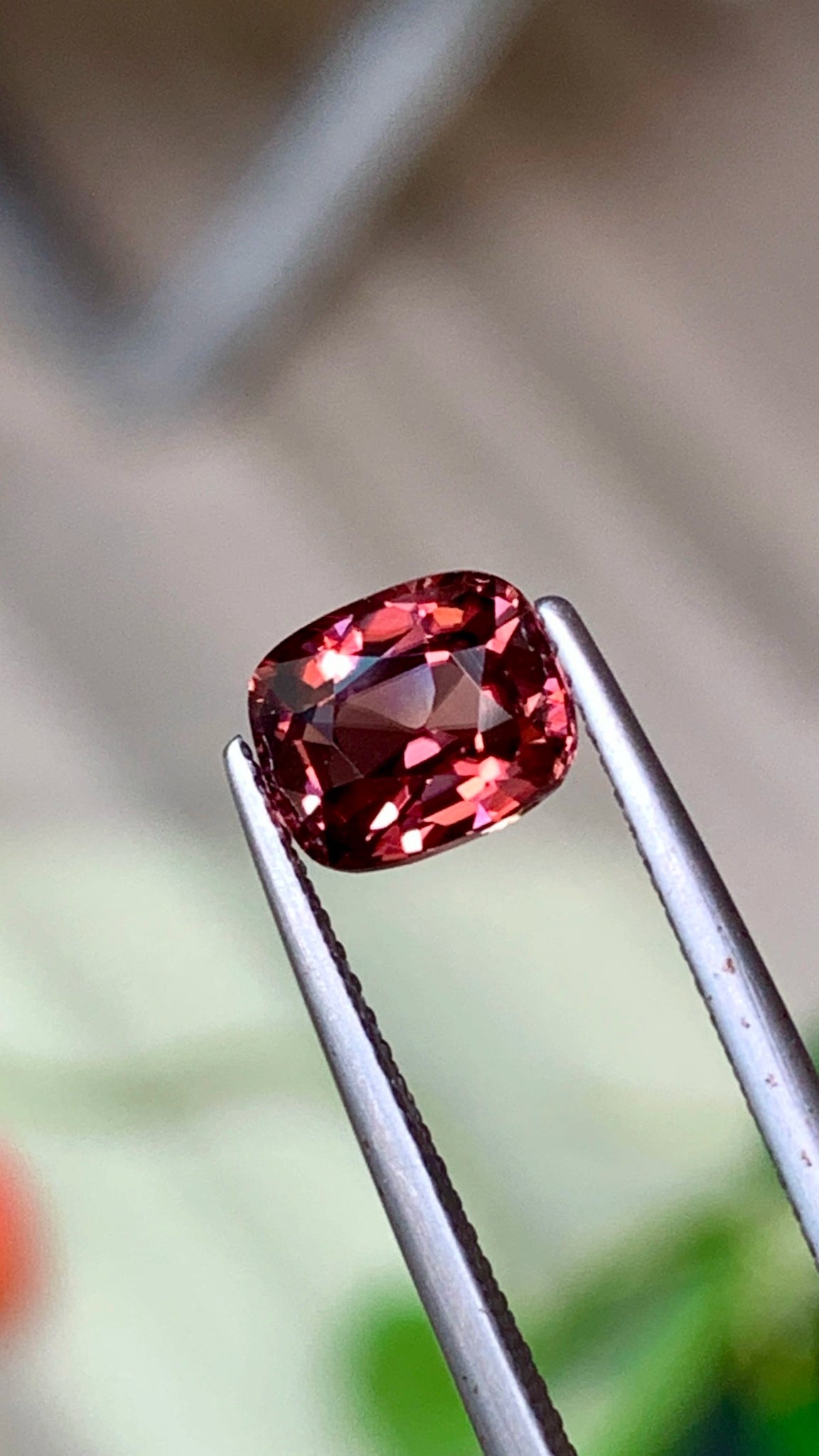 2.27 Cts Fine Grade Custom Cut Rare Pastel Red Zircon