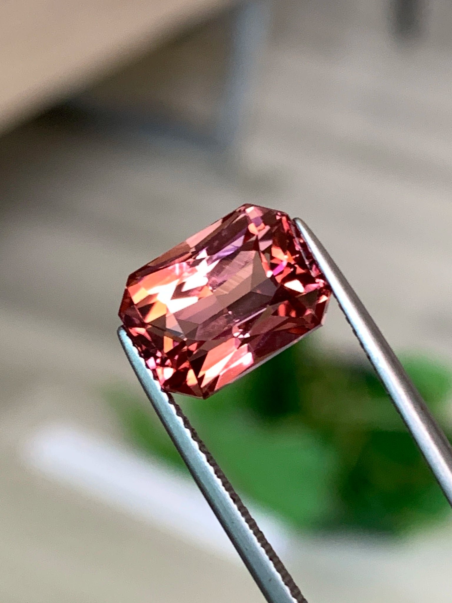 6.79 Cts Master Cut AAA Grade Natural Salmon Pink Tourmaline Fine Luster