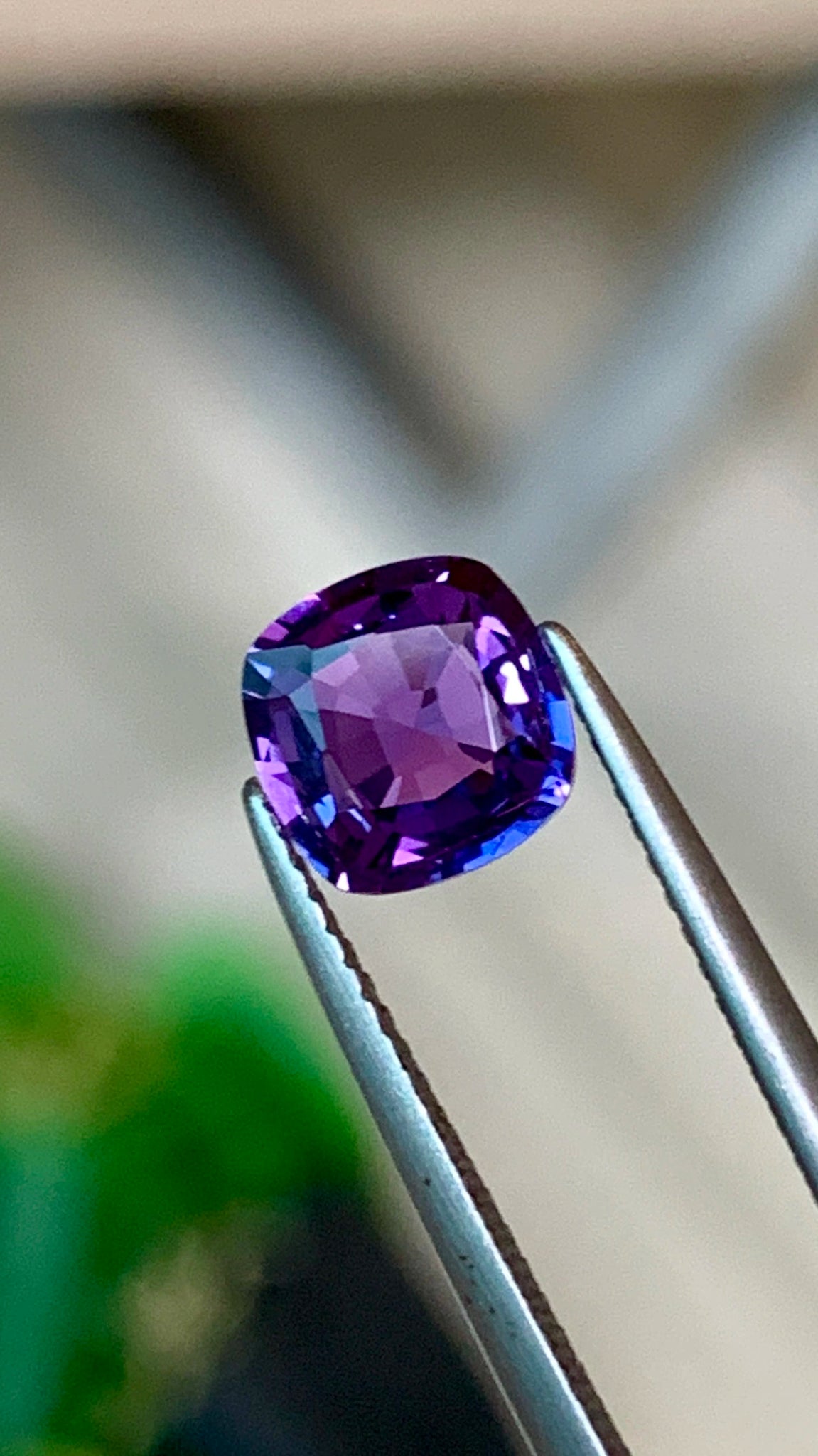 1.58 Cts GIA Unheated AAA Grade Natural Lustrous Purple Sapphire